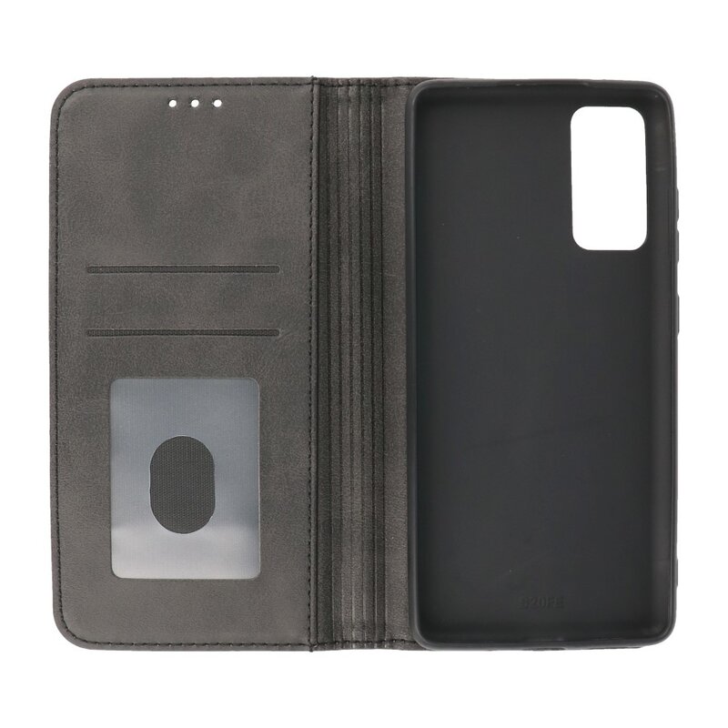 Magnetic Folio Book Case for Samsung Galaxy S20 FE Black