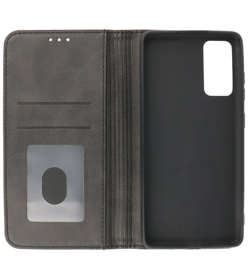 Magnetic Folio Book Case for Samsung Galaxy S20 FE Black