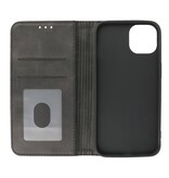 Magnetic Folio Book Case für iPhone 13 Schwarz