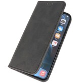 Magnetic Folio Book Case für iPhone 13 Schwarz