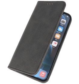 Estuche tipo libro magnético para iPhone 13 Negro