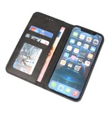 Magnetic Folio Book Case für iPhone 13 Schwarz
