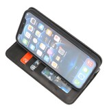 Magnetic Folio Book Case für iPhone 13 Pro Schwarz