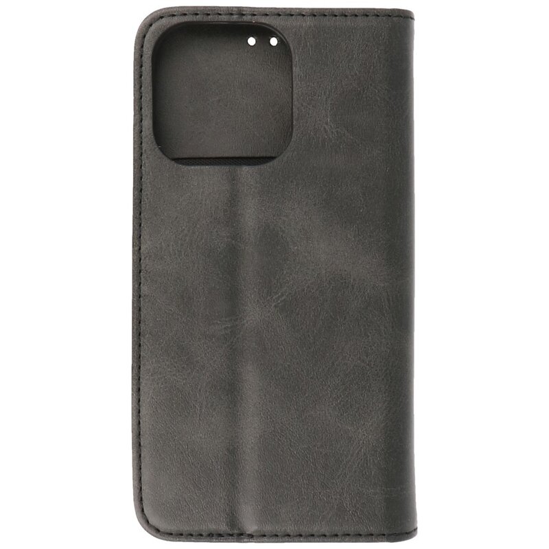 Magnetic Folio Book Case für iPhone 13 Pro Schwarz
