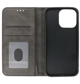 Magnetic Folio Book Case for iPhone 13 Pro Black