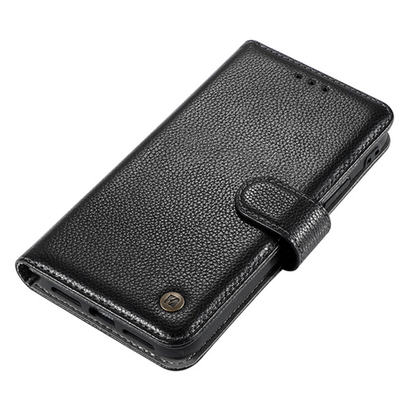 Custodia in vera pelle per iPhone Xs Max nera