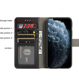 Étui en cuir véritable pour iPhone 11 Pro Noir