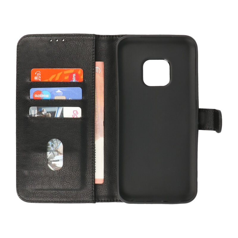 Bookstyle Wallet Cases Hülle für Nokia XR20 Schwarz