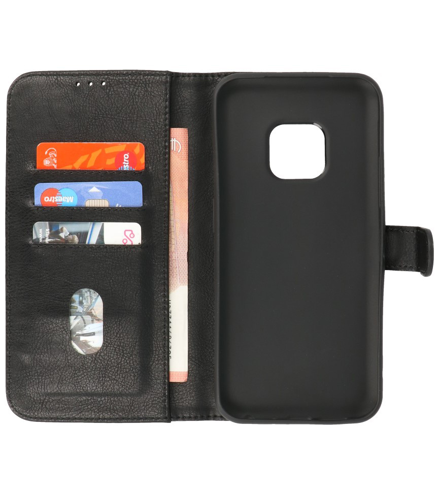 Bookstyle Wallet Cases Etui pour Nokia XR20 Noir