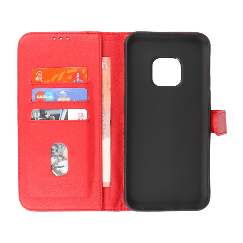 Bookstyle Wallet Cases Hülle für Nokia XR20 Rot