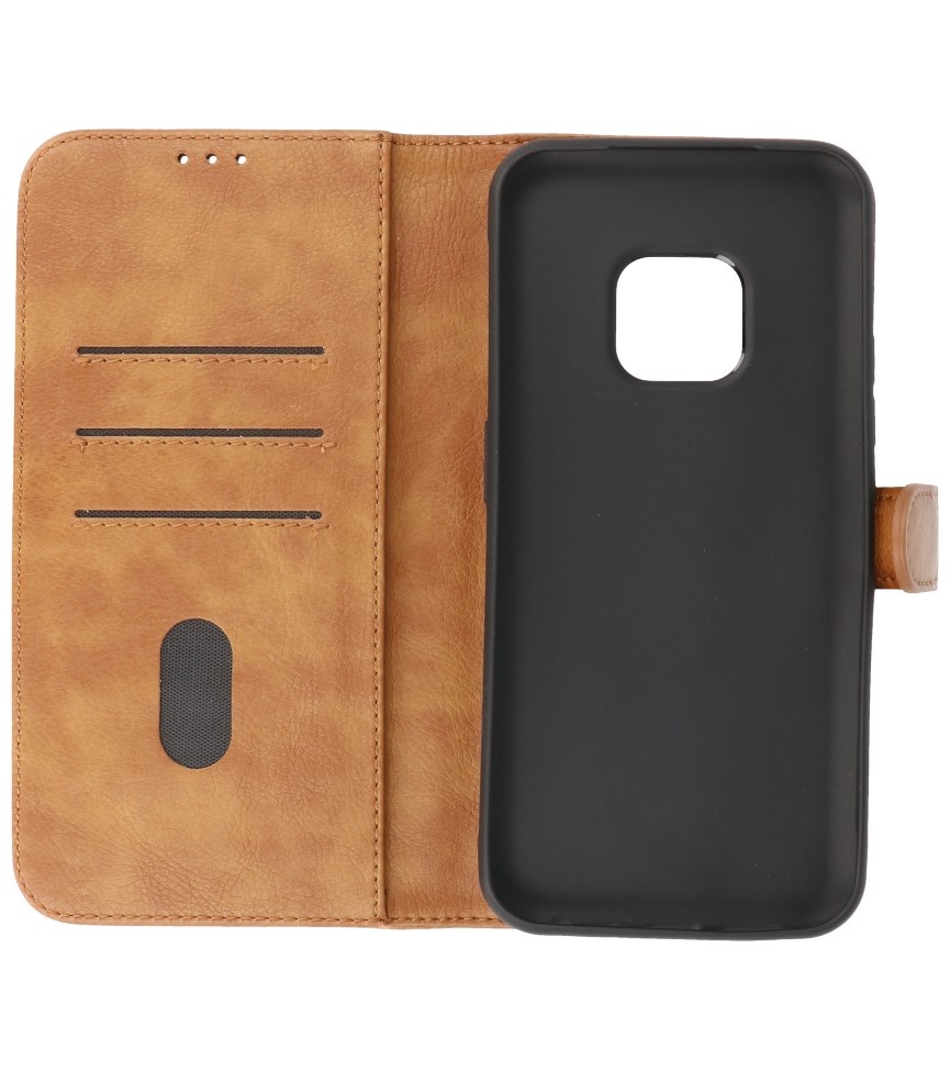 Bookstyle Wallet Cases Etui pour Nokia XR20 Marron