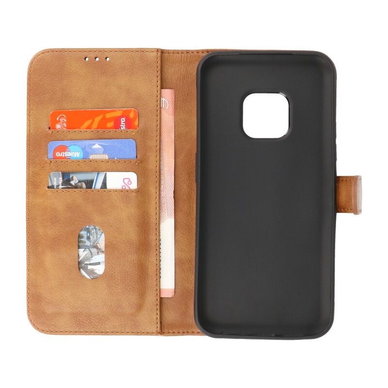 Custodie a portafoglio Bookstyle Custodia per Nokia XR20 Marrone