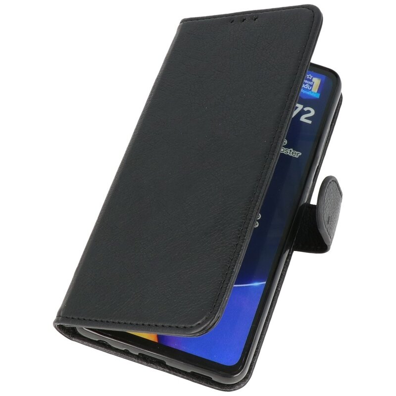Bookstyle Wallet Cases Hülle für Samsung Galaxy A72 5G Schwarz