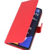 Bookstyle Wallet Cases Hoesje voor Samsung A72 5G Rood
