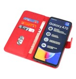 Custodia a portafoglio Bookstyle per Samsung Galaxy A72 5G Red