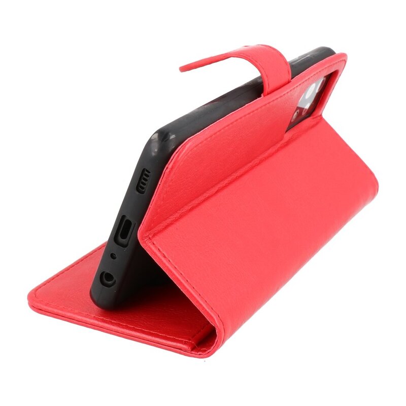 Bookstyle Wallet Cases Case for Samsung Galaxy A72 5G Red