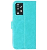 Bookstyle Wallet Cases Hoesje voor Samsung A72 5G Groen