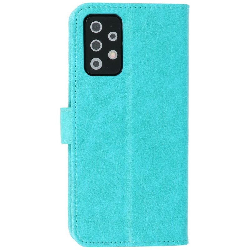Bookstyle Wallet Cases Hoesje voor Samsung A72 5G Groen