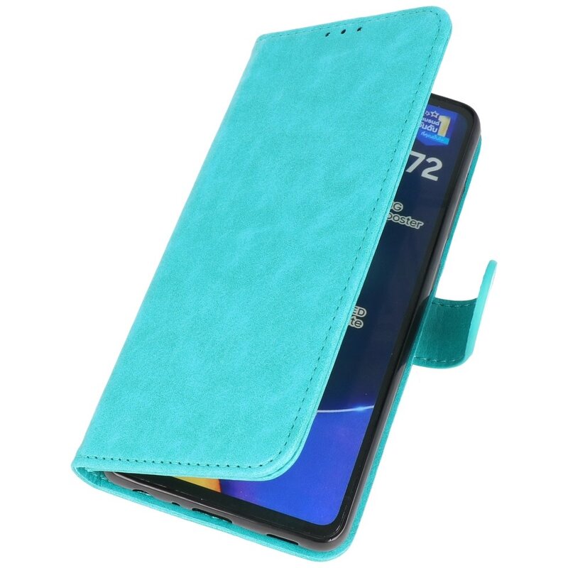 Bookstyle Wallet Cases Hoesje voor Samsung A72 5G Groen