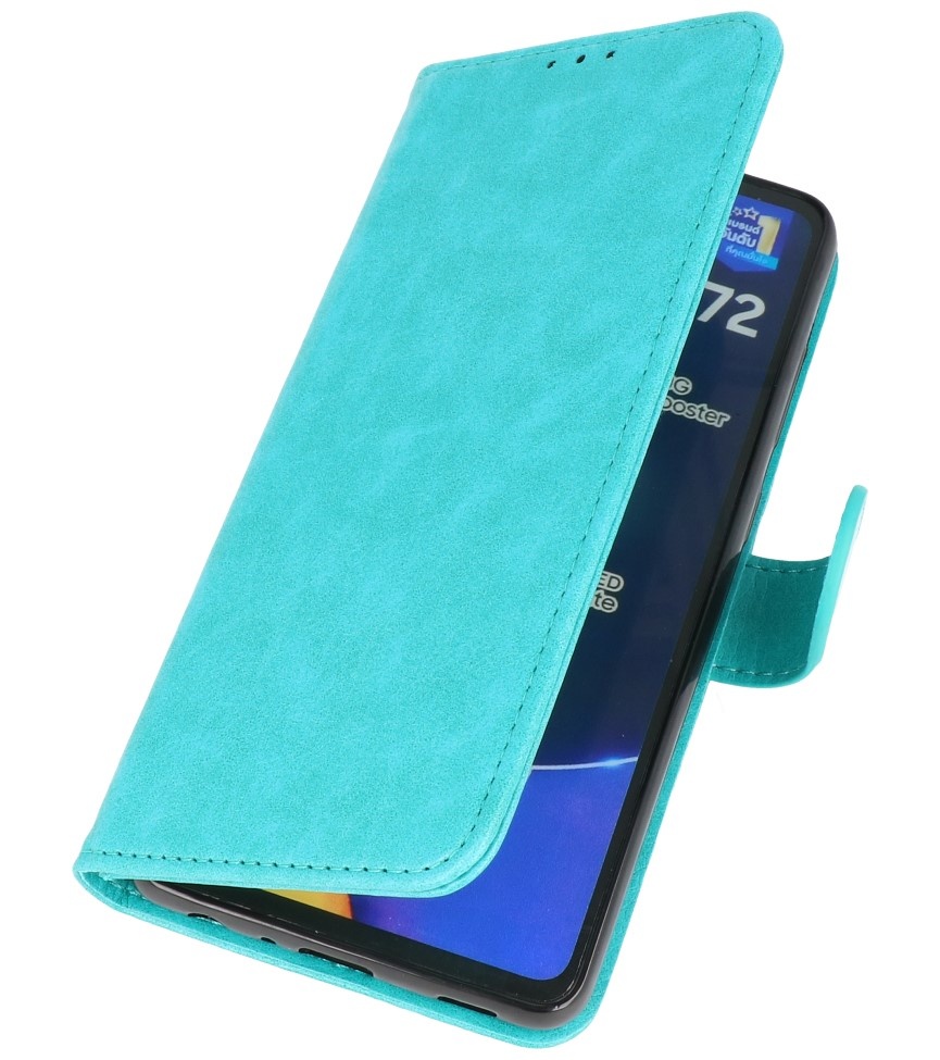 Bookstyle Wallet Cases Hoesje voor Samsung A72 5G Groen