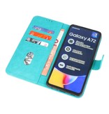 Custodia a portafoglio Bookstyle per Samsung Galaxy A72 5G Green