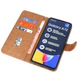 Bookstyle Wallet Cases Hoesje voor Samsung A72 5G Bruin