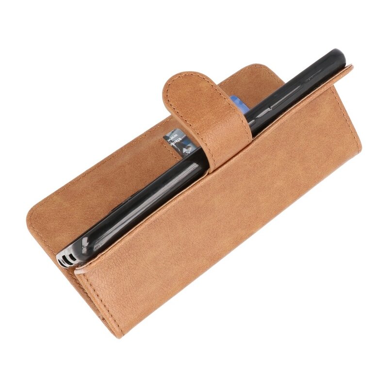 Custodia a portafoglio Bookstyle per Samsung Galaxy A72 5G marrone