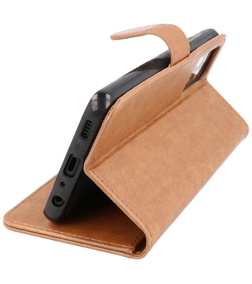 Bookstyle Wallet Cases Hoesje voor Samsung A72 5G Bruin