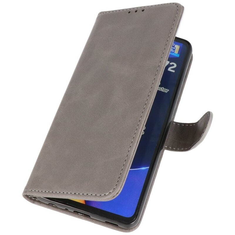 Bookstyle Tegnebog Etui til Samsung Galaxy A72 5G Grå