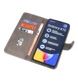 Bookstyle Wallet Cases Case for Samsung Galaxy A72 5G Gray