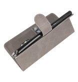 Custodia a portafoglio Bookstyle per Samsung Galaxy A72 5G grigio