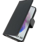 Custodia a portafoglio Bookstyle Custodia per Samsung Galaxy S21 nera