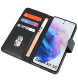 Bookstyle Wallet Cases Hoesje voor Samsung S21 Zwart