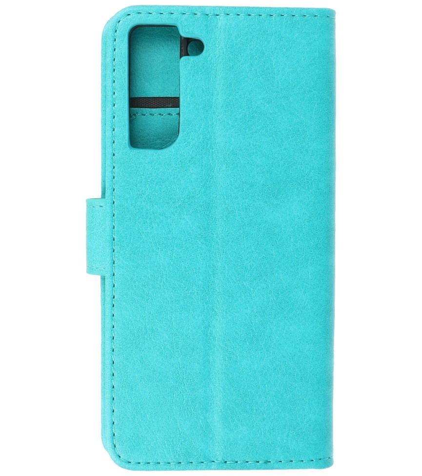 Bookstyle Wallet Cases Hoesje voor Samsung S21 Groen