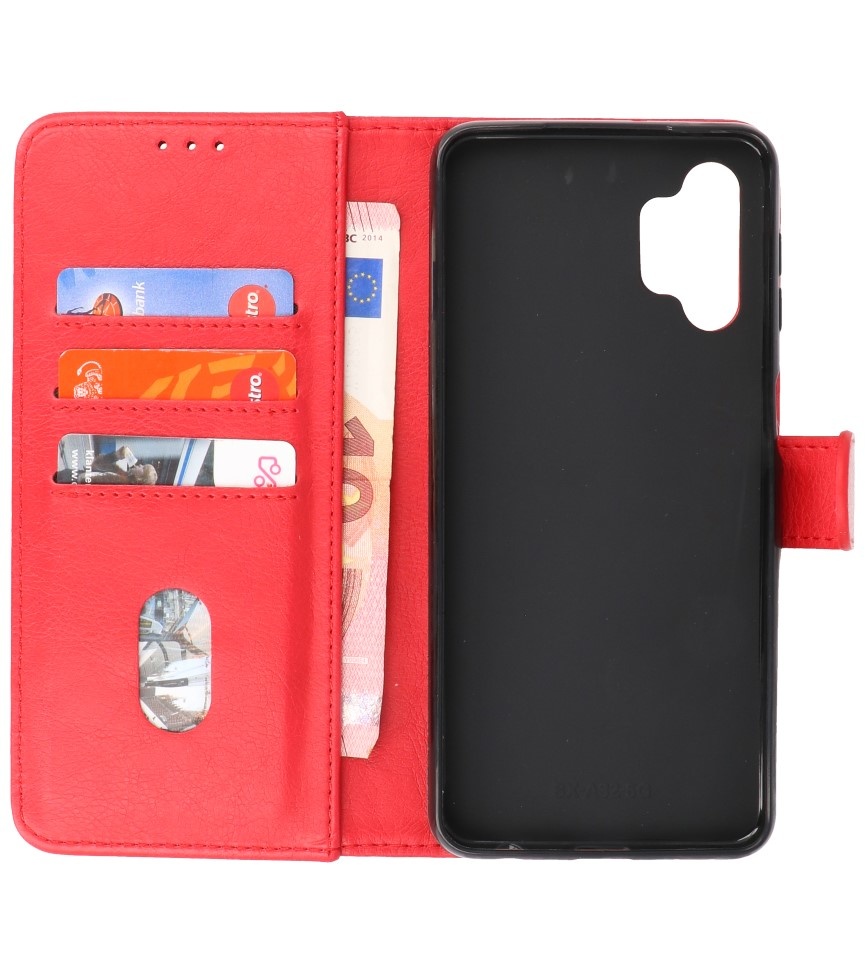 Bookstyle Wallet Cases Coque Samsung Galaxy A32 4G Rouge