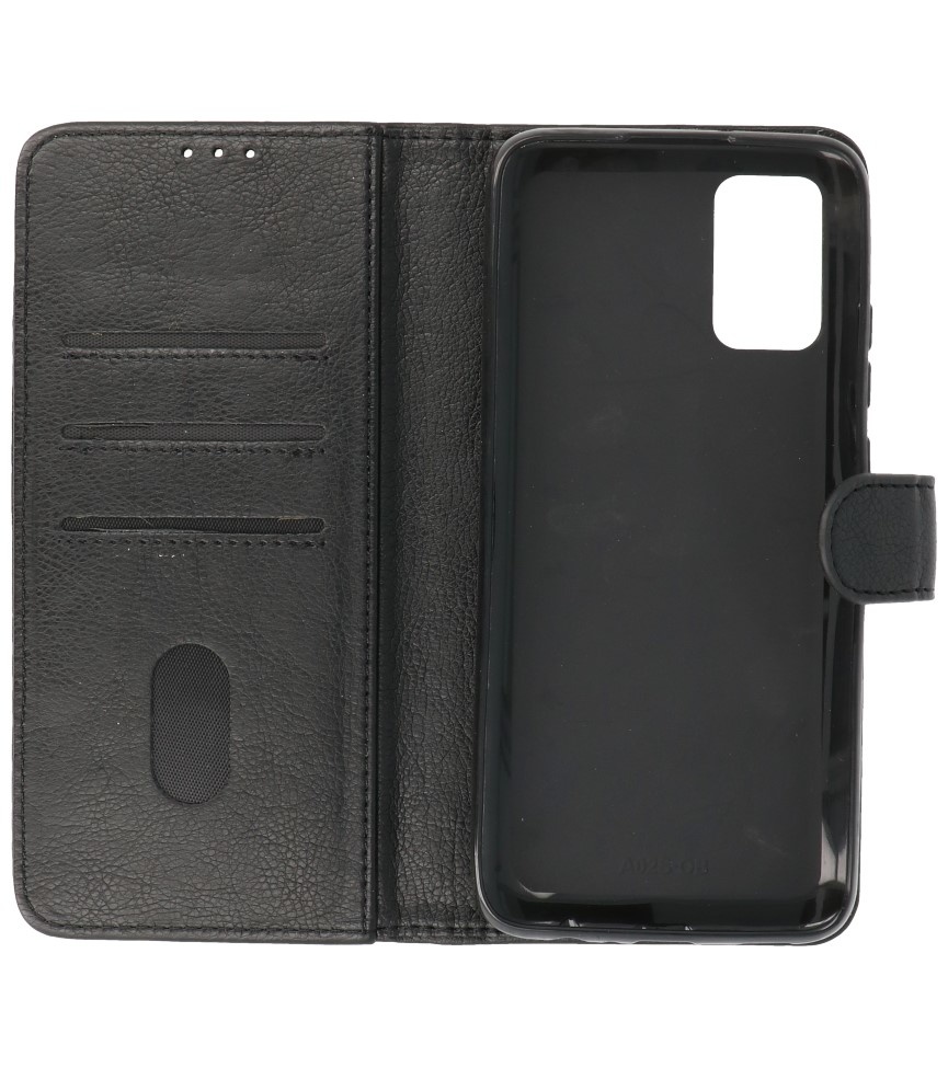 Bookstyle Wallet Cases Hoesje voor Samsung  A02s Zwart