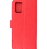 Bookstyle Wallet Cases Hoesje voor Samsung  A02s Rood