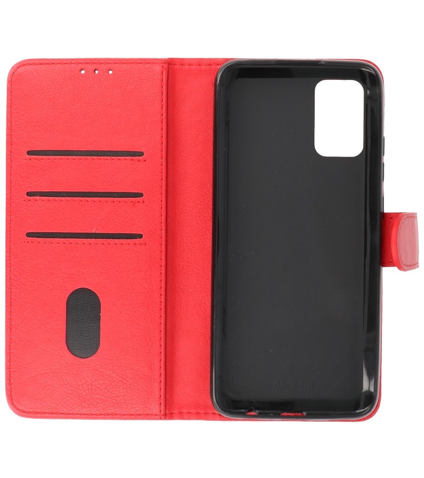 Bookstyle Wallet Cases Hoesje voor Samsung  A02s Rood