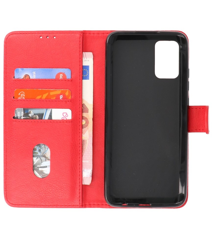 Bookstyle Wallet Cases Hoesje voor Samsung A02s Rood