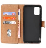 Bookstyle Wallet Cases Hoesje voor Samsung  A02s Bruin