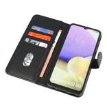 Bookstyle Wallet Cases Hoesje voor Samsung A32 5G Zwart