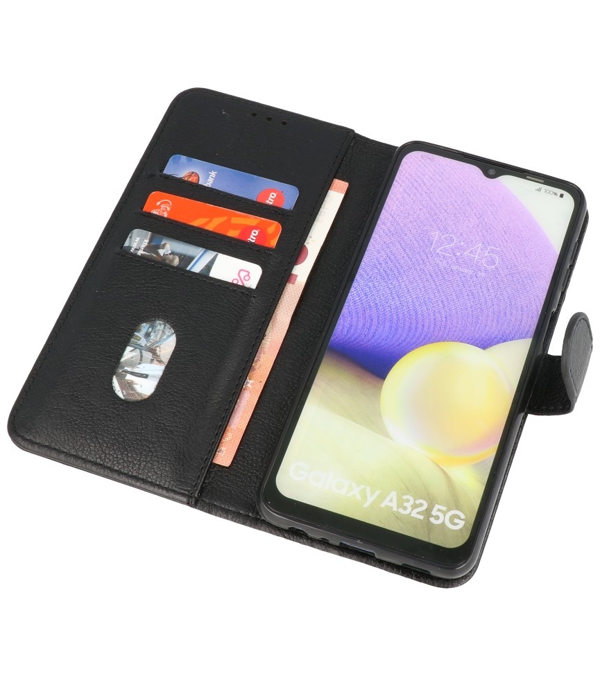 Bookstyle Wallet Cases Hoesje voor Samsung A32 5G Zwart