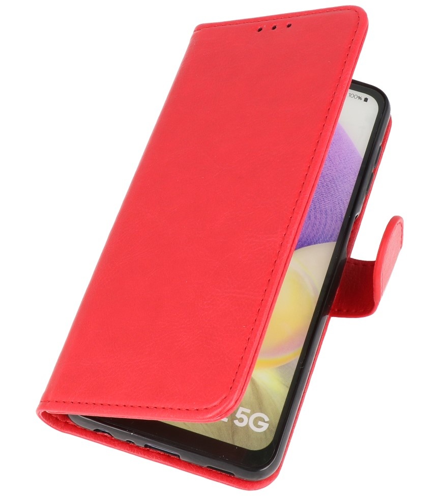 Bookstyle Wallet Cases Hoesje voor Samsung A32 5G Rood