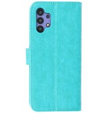 Bookstyle Wallet Cases Hoesje voor Samsung A32 5G Groen