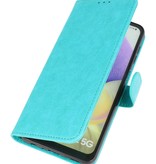 Bookstyle Wallet Cases Hoesje voor Samsung A32 5G Groen