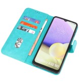 Bookstyle Wallet Cases Hoesje voor Samsung A32 5G Groen