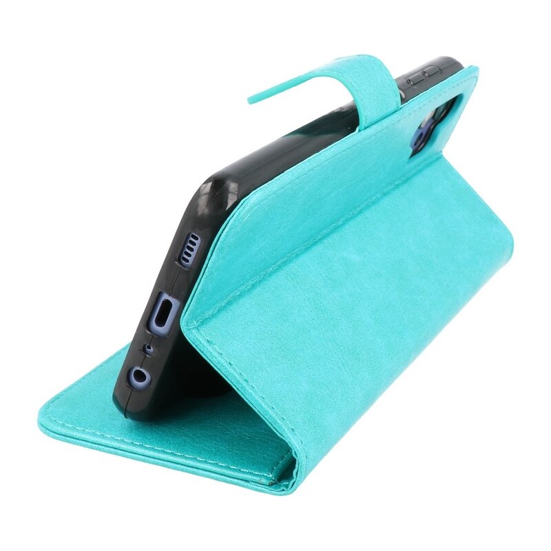 Bookstyle Wallet Cases Hoesje voor Samsung A32 5G Groen