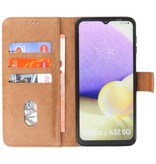 Bookstyle Wallet Cases Hoesje voor Samsung A32 5G Bruin