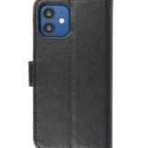 Bookstyle Wallet Cases Cover for iPhone 12 mini Black