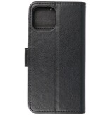 Bookstyle Wallet Cases Cover für iPhone 12 Mini Schwarz